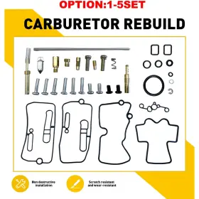 HYQXLB-CRF250R-04-17 AUXITO Carburetor Rebuild Repair Kit