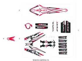 007.43.821.82.00 BETA Trials Decal Kit Evo