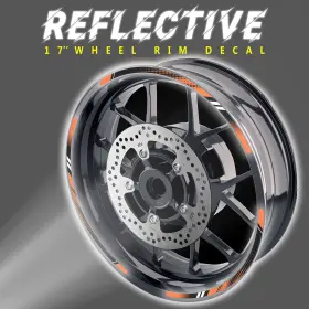CLCRWSRAD01BXX17CC117 BOBMOTO Dot Reflective Wheel Rim