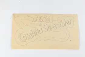 42-8109 BSA Top Gas Tank Transfer Decal Nos Catalina