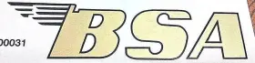 44-00031 BSA Winged Die Decal Sticker 125 Edge