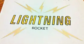 44-00037 BSA Lightning Top Gas Tank Decal Sticker Rocket