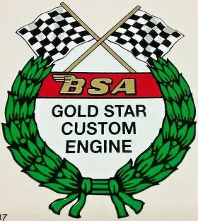 44-00237 BSA Engine Sticker Decal Star