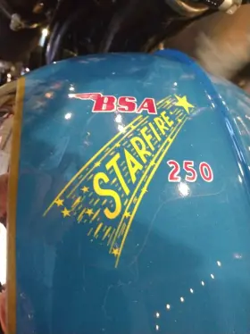 44-00241 BSA Starfire Top Tank Decal Sticker 250 Roadster