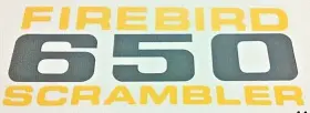 60-2372 BSA Cover Panel Sticker A65 650 Firebird Scrambler