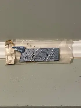 60-2568 BSA Gas Tank Badge Oif Oil Frame A65 650