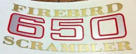 60-3295 BSA Cover Panel Decal Sticker 650 Firebird Scrambler