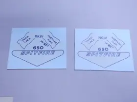 60-0837 BSA Nos Spitfire Cover Panel Decals Water Slides