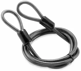 8002 BULLY LOCKS Straight Cable Double Loop