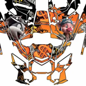 ARMOR24 CAN AM X3 Mac Design Graphic Wraps Decals Looney Kit #2