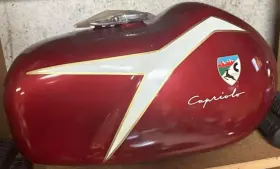 44-00245 CAPRIOLO Nos Gas Tank Reverse Print Varnish