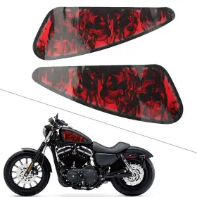 550749323019 CBDTIMES Skull Decals Fuel Gas Tank Stickers