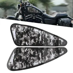 421115722500 CBDTIMESUS Skull Decals Fuel Gas Tank Stickers