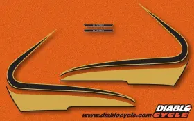 YTX-73-750-CS1 CBX PERFORMANCE Fuel Tank Covers Pin Striping #2