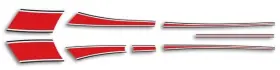 YXJ-82-750-CS1 CBX PERFORMANCE Pin Striping Decals Set XJ750R #2