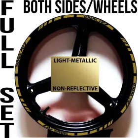 TYPER.GLD.R1.15.GLD.BLK CGD GRAPHICS Metallic Gp Rim Stripes