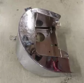 80112X CUSTOM CHROME Nos Body Oil Tank Santee Frame Chopper #2