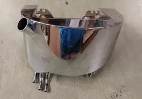 80112X CUSTOM CHROME Nos Body Oil Tank Santee Frame Chopper #3