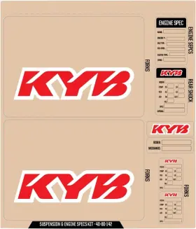 40-80-142 DCOR Suspension Decal Kyb Kit