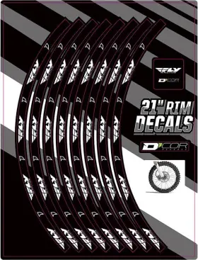 40-80-212 DCOR Rim Decal Set Racing Front