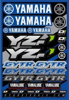 862-51100 DCOR Decal Sheet YZ250F YZ450F Yamaha