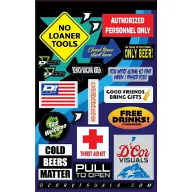 40-90-123 DCOR VISUALS Dftcor Fridge Decal Sheet Kit