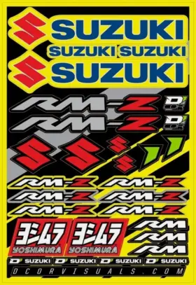 862-41100 DCORVISUALS Decal Sheet Graphics Kit Rmz Suzuki