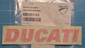 43510971AS DUCATI Fuel Tank Emblem Decal 800 Monster