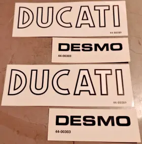44-00289 DUCATI Desmo Tank Sticker Set