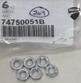 74750051B DUCATI Nut M6 Multistrada Monster Panigale