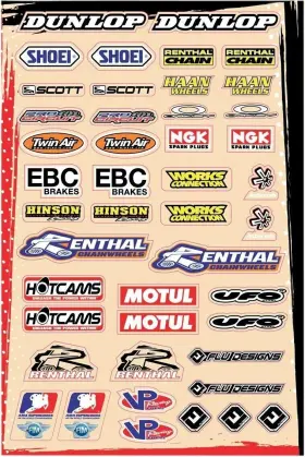 4320-1196 FACELIFT UNLIMITED Decal Sheet Kit