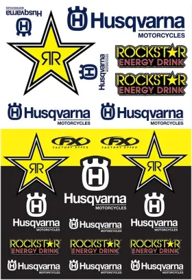 22-68632 FACTORY EFFEX Sticker Sheet Racing Husqvarna