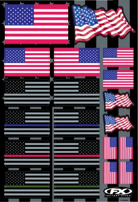 27-68000 FACTORY EFFEX Decal Sheet Fx Flags
