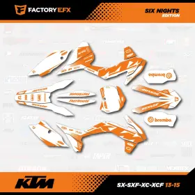 KTM450EXCSLICK1315 FACTORY EFX Nights Graphic Kit Xcw 125 250