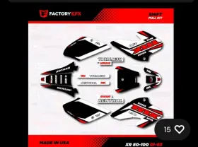 WM-003 FACTORY EFX Racing Graphics Kit XR80 XR100 Honda