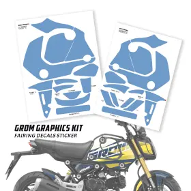 CL3WRAPGROM21007YWCC0044 FASTBOLT Graphic Wrap Sticker Grom #3