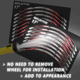 CL3WSRASH12XX17FF0029 FASTBOLT Reflective Wheel Decal Ducati