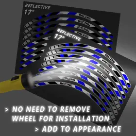 CL3WSRASH13XX17CC703 FASTBOLT Reflective Decal Stickers