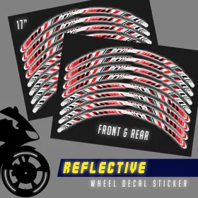 CL3WSRASH15XX17FF0049 FASTBOLT Reflective Wheel Sticker Honda