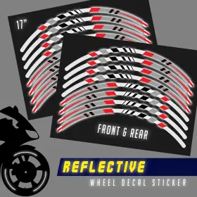 CL3WSRASH20XX17FF0060 FASTBOLT Retroreflective Rim Sticker