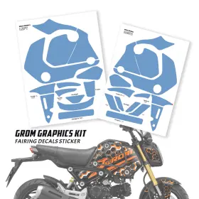 CLFAWRAPGROM21006ORGCC0043 FASTBOLT Graphic Wrap Sticker Grom #3