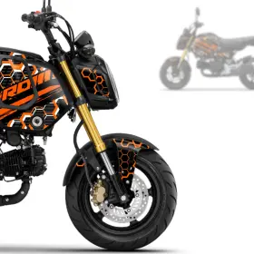 CLFAWRAPGROM21006ORGCC0043 FASTBOLT Graphic Wrap Sticker Grom