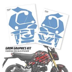 CLFAWRAPGROM21006RDCC0043 FASTBOLT Graphic Wrap Sticker Grom #3