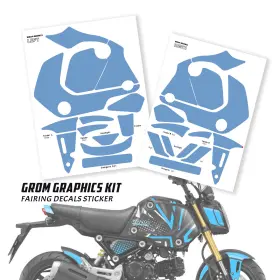 CLFAWRAPGROM21003AQUS0040 FASTMOTOSPORT Aqua Electric Graphic #3