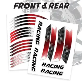 CLFAWSGP18XX17US151 FASTMOTOSPORT Rim Wheel Stickers Decal