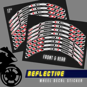 CLFAWSRASH16XX17US6851 FASTMOTOSPORT Reflective Wheel Sticker