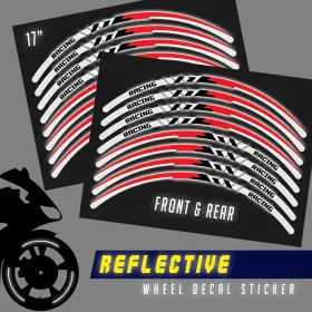 CLFAWSRASH18XX17CC702 FASTMOTOSPORT Reflective Wheel Sticker