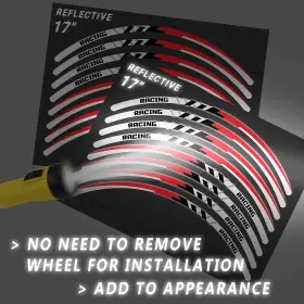 CLFAWSRASH18XX17CC727 FASTMOTOSPORT Reflective Wheel Sticker