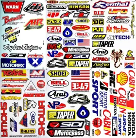 D6015 FIEIJ Motorcycles Supercross Atv Decals Multicolor