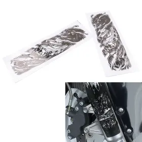 611000358086 FLASHBUYEASY Front Fork Skull Decal Medallion